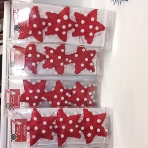 12 Christmas Felt Star Holiday Ornament
